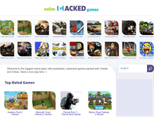 Tablet Screenshot of onlinehackedgames.com